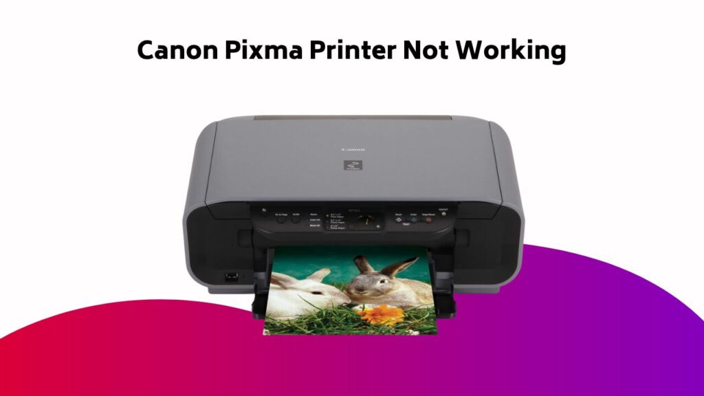 Canon Pixma Printer Not Working